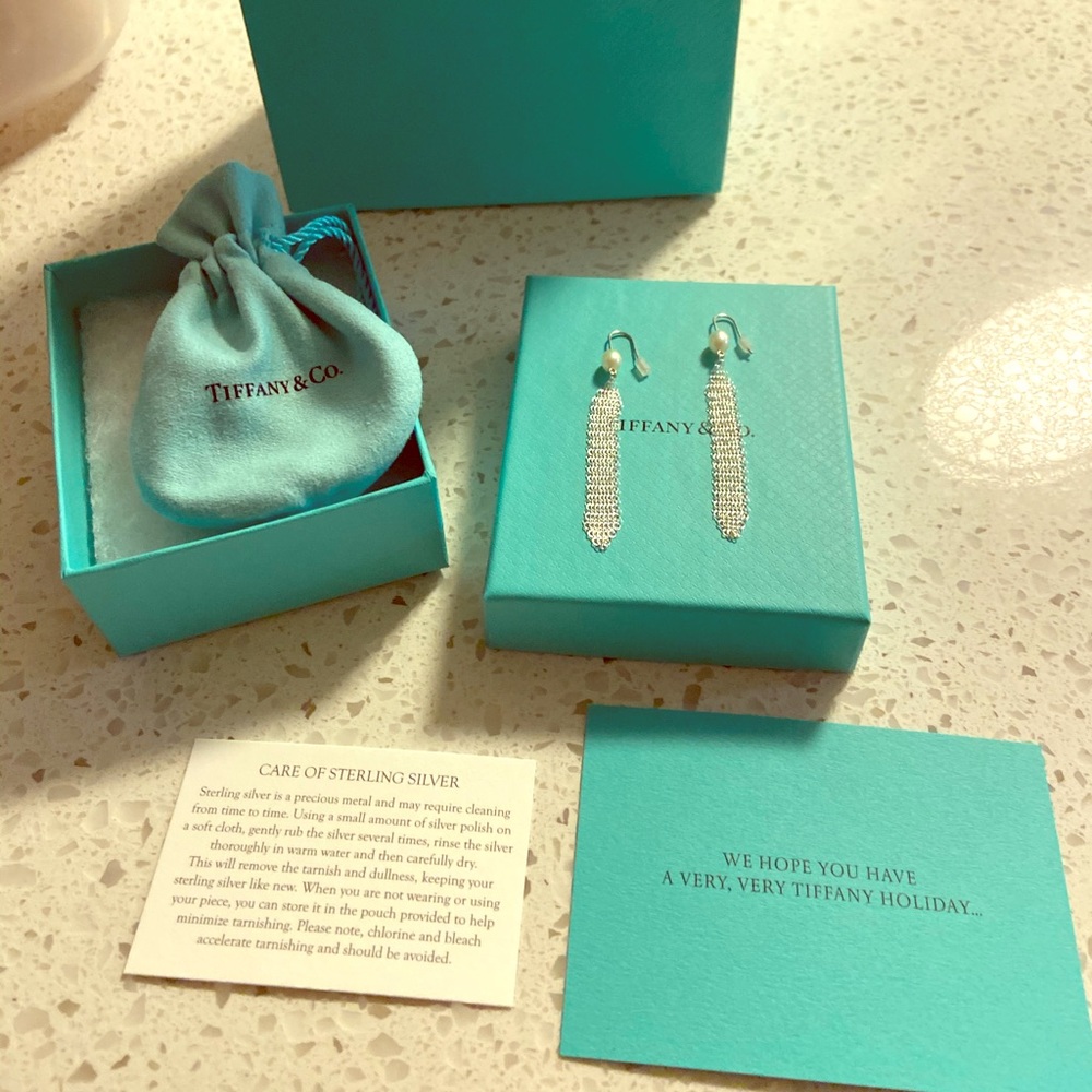 Tiffany & Co Mesh Tassel Earrings